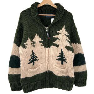 Kanata Wool Cowichan Inspired Full Zip Cardigan